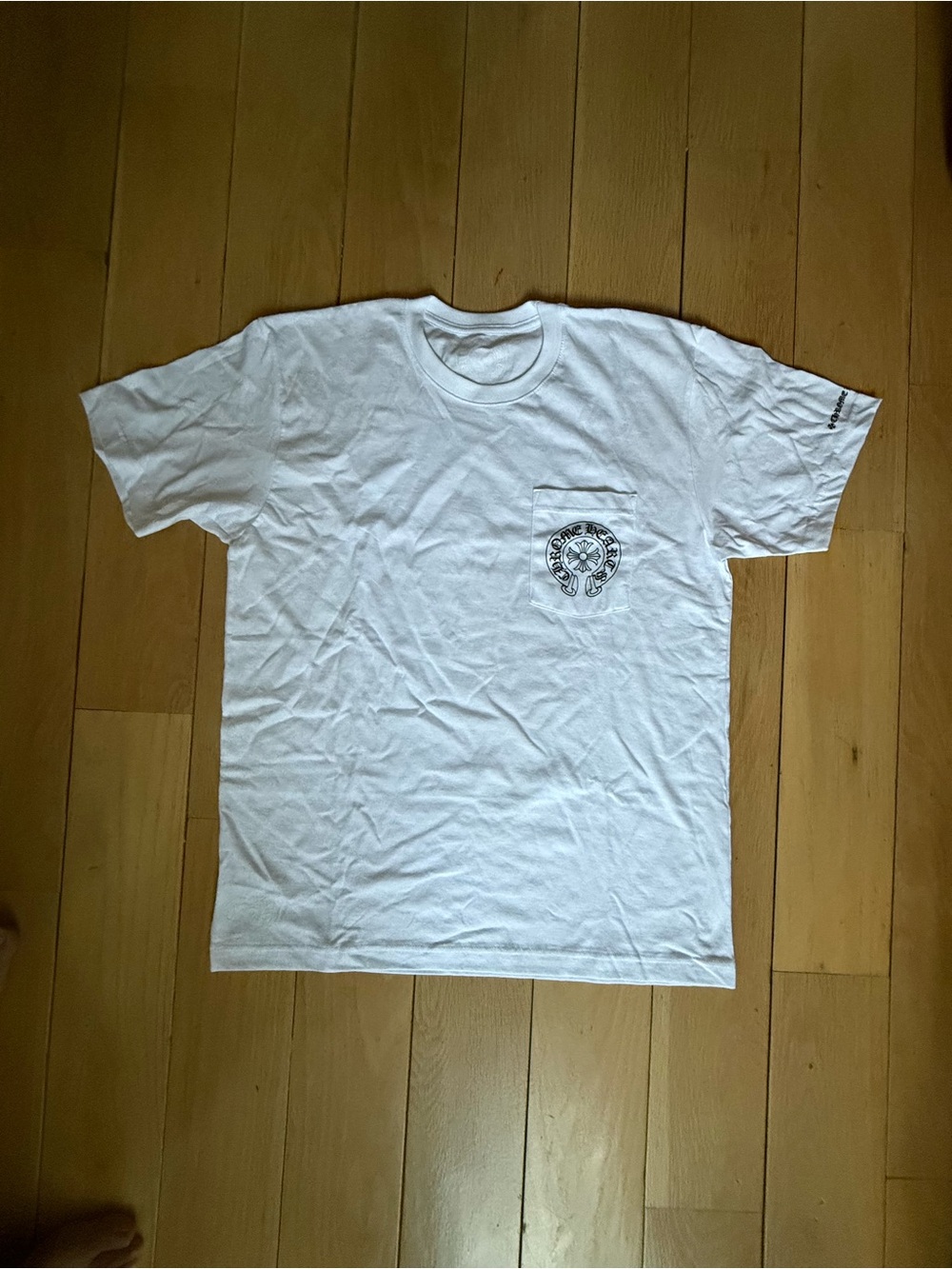 Men's White Chrome Hearts Short Sleeve Tee